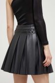 Спідниця HUGO колір чорний mini розкльошена (3454637)