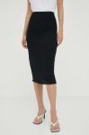 Спідниця Samsoe Samsoe колір чорний midi олівець Спідниця Samsoe Samsoe колір чорний midi олівець