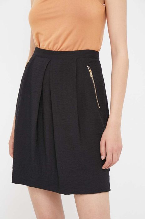 Спідниця Dkny колір чорний mini розкльошена (3354275) Спідниця Dkny колір чорний mini розкльошена (3354275)