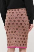 Спідниця Pinko колір коричневий mini олівець