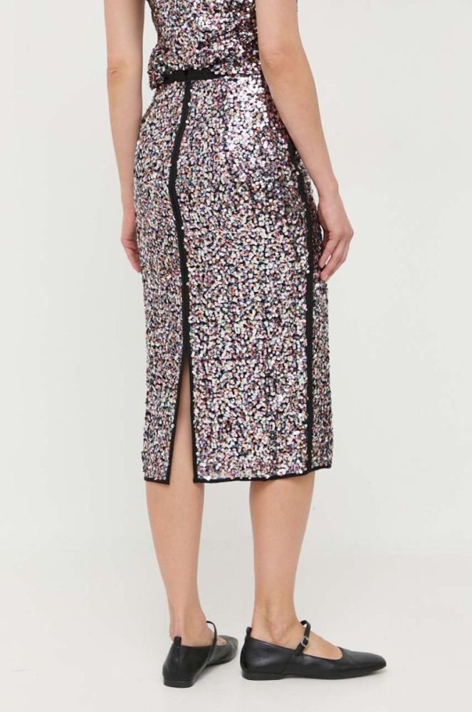 Спідниця Weekend Max Mara midi олівець колір барвистий фото 3
