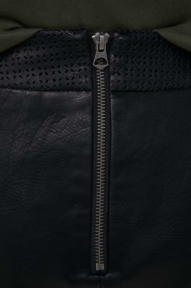 Спідниця Pepe Jeans Maar колір чорний mini пряма фото 4