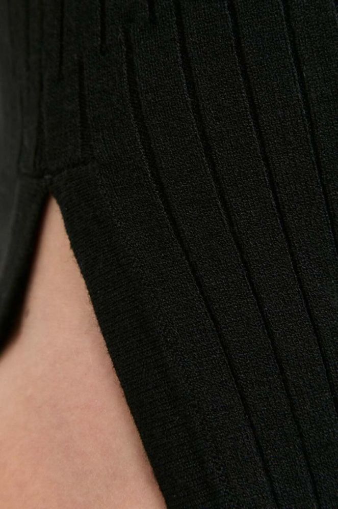 Спідниця Max Mara Leisure колір чорний midi пряма (3416125) фото 4