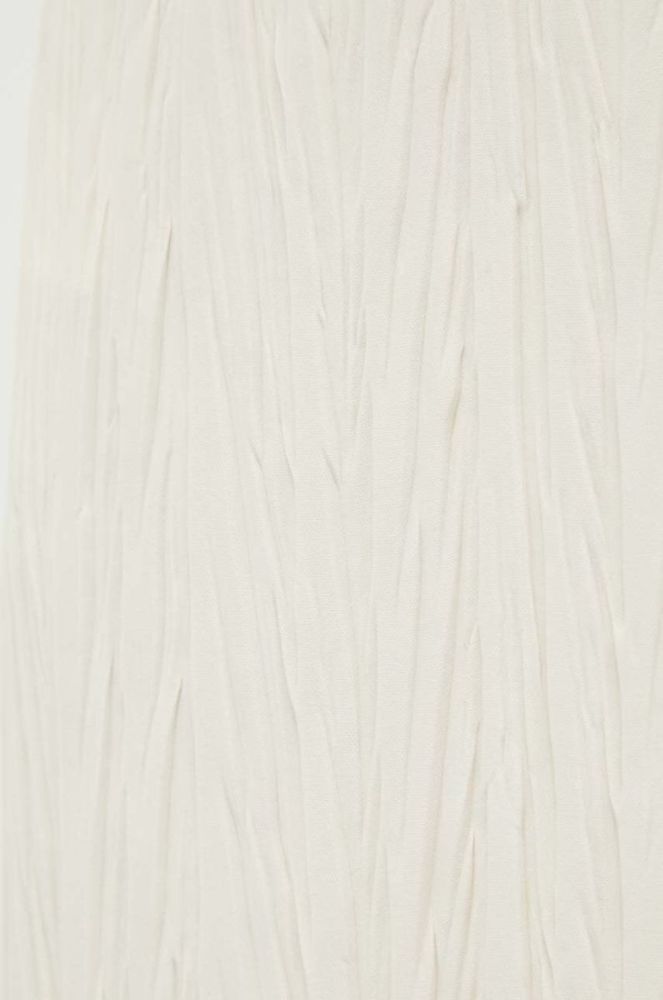 Спідниця Max Mara Leisure колір бежевий midi пряма фото 4