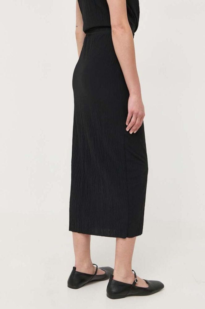 Спідниця Max Mara Leisure колір чорний midi пряма (3398063) фото 3