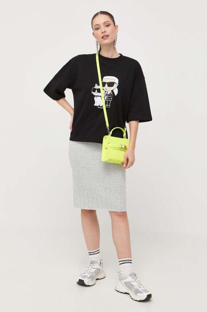 Спідниця Karl Lagerfeld колір білий mini олівець фото 2