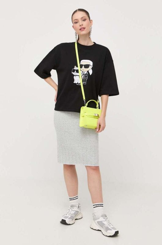 Спідниця Karl Lagerfeld колір білий mini олівець фото 2