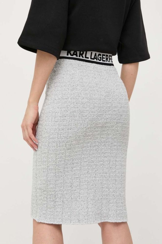 Спідниця Karl Lagerfeld колір білий mini олівець фото 3