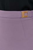 Спідниця Elisabetta Franchi колір фіолетовий mini пряма