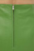 Шкіряна спідниця Remain колір зелений mini олівець Шкіряна спідниця Remain колір зелений mini олівець