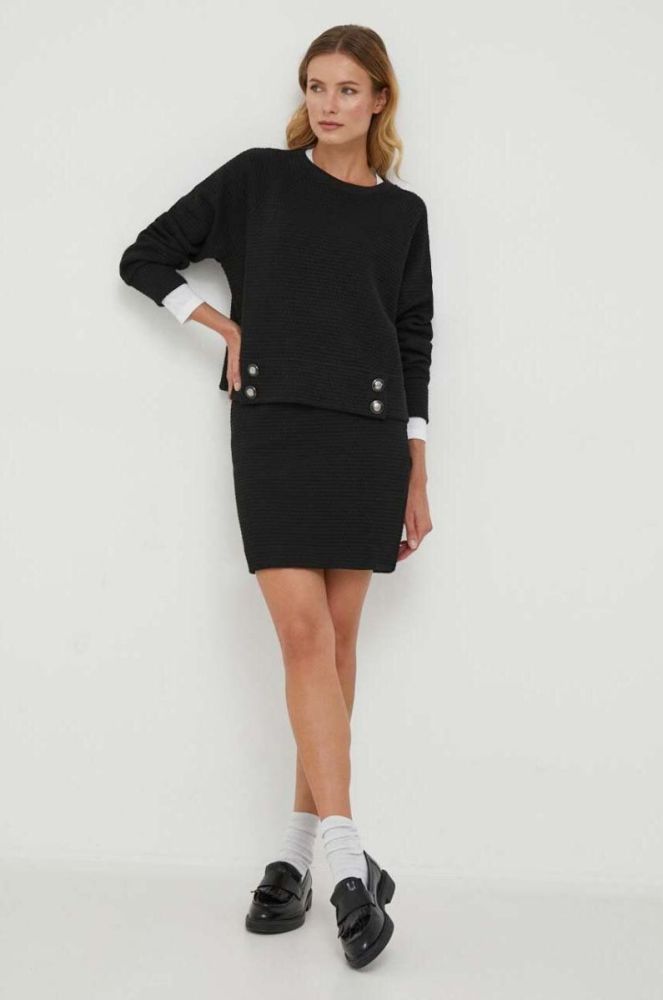 Спідниця Emporio Armani колір чорний mini пряма фото 2