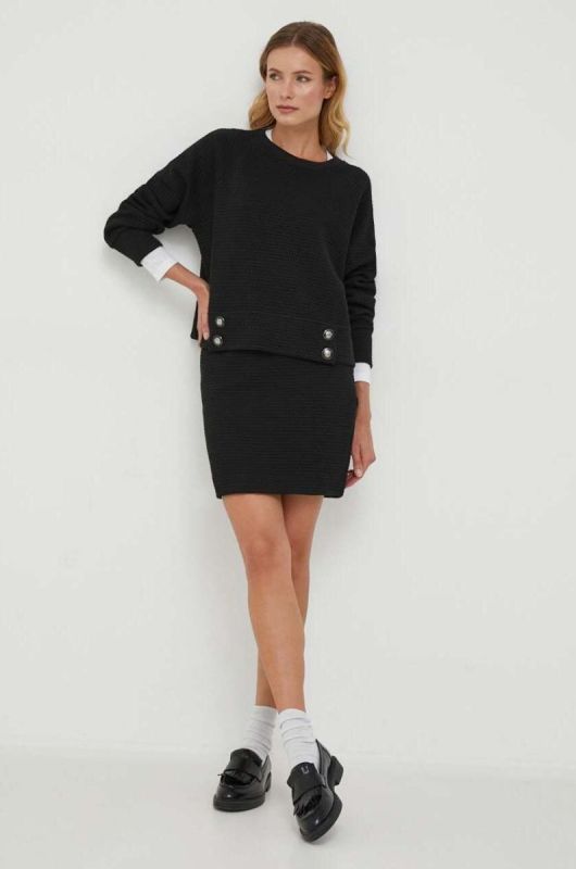 Спідниця Emporio Armani колір чорний mini пряма фото 2