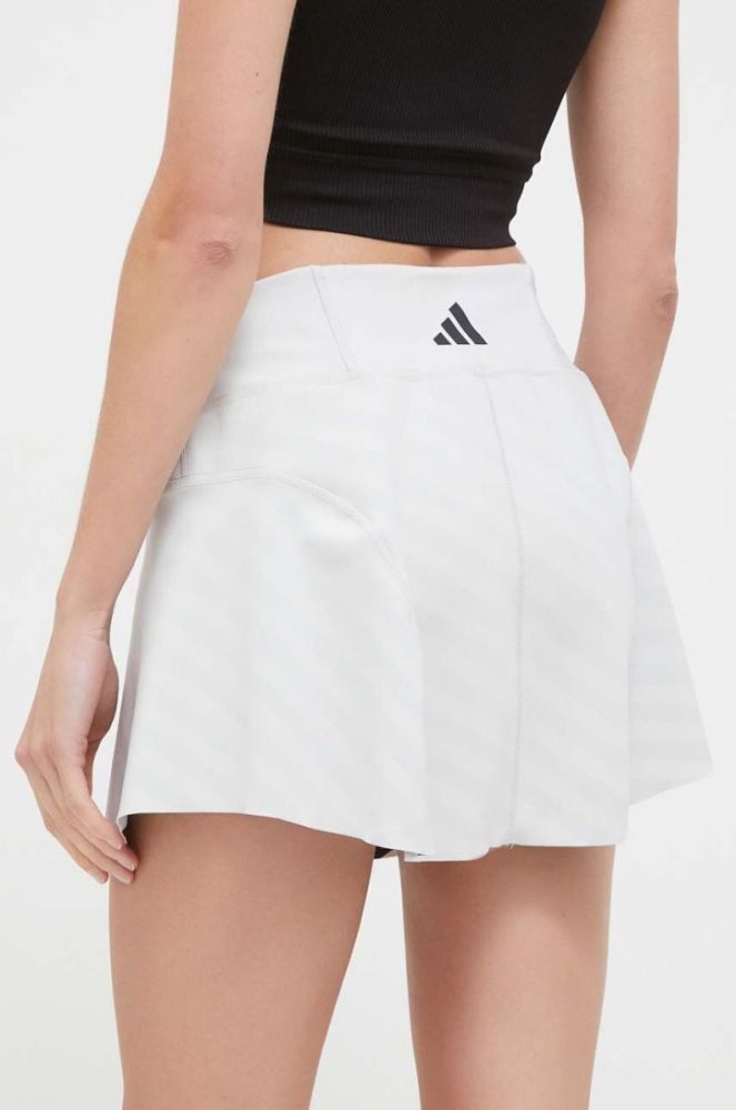Двостороння спортивна спідниця adidas Performance Match Pro колір сірий mini розкльошена фото 4