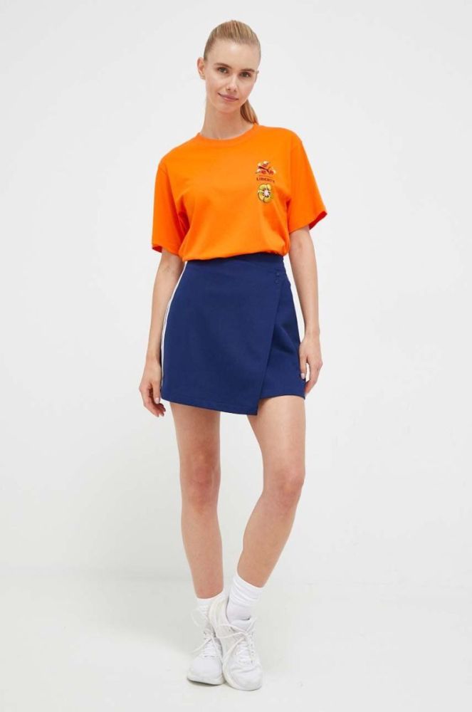 Спідниця adidas Originals колір синій mini розкльошена фото 2