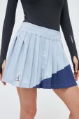Спортивна спідниця adidas Performance Clubhouse mini розкльошена колір блакитний Спортивна спідниця adidas Performance Clubhouse mini розкльошена колір блакитний