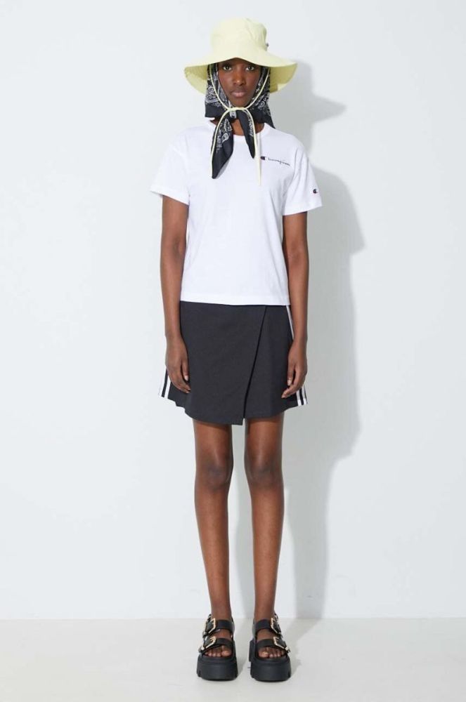 Спідниця adidas Originals колір чорний mini пряма IC5475-BLACK фото 2