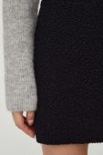 Вовняна спідниця Drykorn колір чорний mini пряма Вовняна спідниця Drykorn колір чорний mini пряма