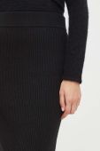 Вовняна спідниця Drykorn колір чорний midi олівець