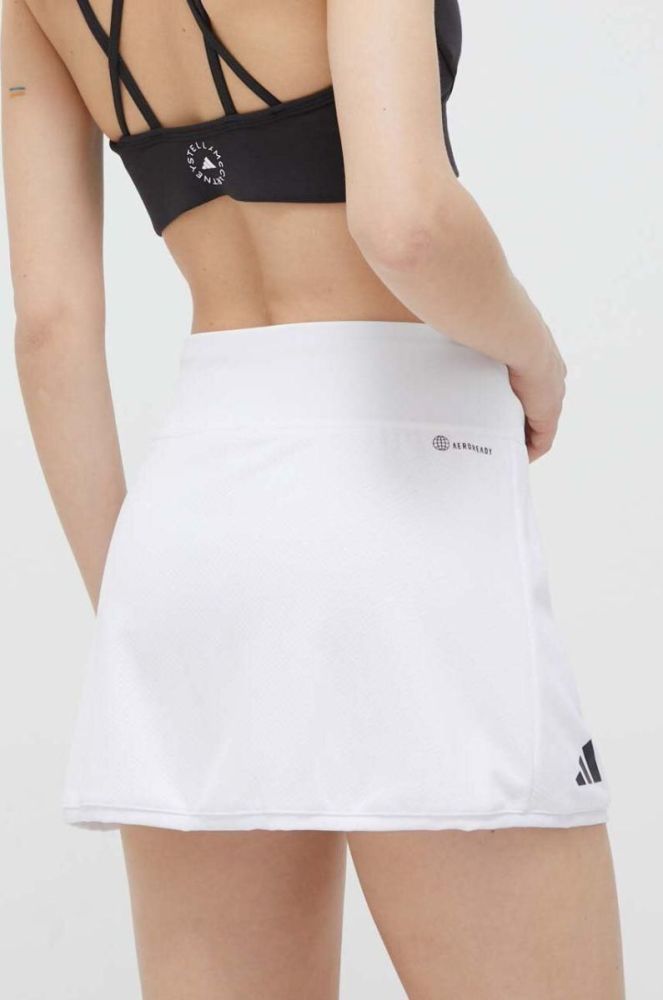 Спортивна спідниця adidas Performance Club колір білий mini пряма фото 3