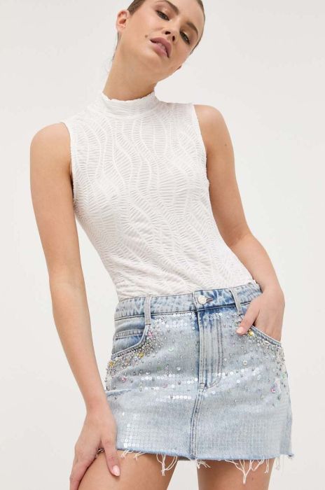 Джинсова спідниця Miss Sixty mini пряма колір блакитний (3330251) Джинсова спідниця Miss Sixty mini пряма колір блакитний (3330251)