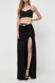 Спідниця Elisabetta Franchi колір чорний maxi пряма