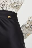 Спідниця Elisabetta Franchi колір чорний midi розкльошена