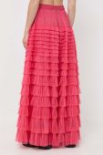 Спідниця Twinset колір рожевий maxi розкльошена