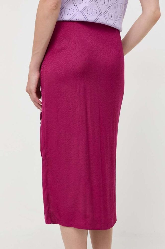 Спідниця Twinset колір фіолетовий maxi пряма фото 3