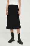 Спідниця Marc O'Polo колір чорний midi пряма Спідниця Marc O'Polo колір чорний midi пряма