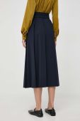 Спідниця з домішкою вовни Weekend Max Mara колір синій maxi розкльошена