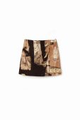 Спідниця Desigual колір чорний mini пряма (3564485)