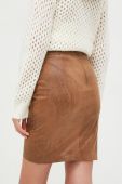 Спідниця Guess колір коричневий mini пряма (3657458)