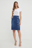 Джинсова спідниця Guess mini олівець колір блакитний (3551072)