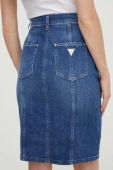 Джинсова спідниця Guess mini олівець колір блакитний (3551072)