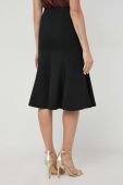 Спідниця з домішкою вовни Luisa Spagnoli колір чорний midi розкльошена
