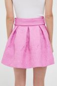 Спідниця Custommade колір рожевий mini розкльошена