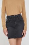 Джинсова спідниця Pepe Jeans RACHEL колір чорний mini пряма Джинсова спідниця Pepe Jeans RACHEL колір чорний mini пряма