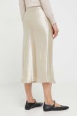 Спідниця Max Mara Leisure колір бежевий midi розкльошена