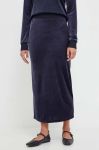 Спідниця Max Mara Leisure колір синій midi пряма Спідниця Max Mara Leisure колір синій midi пряма
