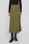 Спідниця United Colors of Benetton колір зелений maxi розкльошена Спідниця United Colors of Benetton колір зелений maxi розкльошена