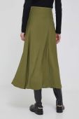 Спідниця United Colors of Benetton колір зелений maxi розкльошена Спідниця United Colors of Benetton колір зелений maxi розкльошена