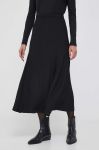 Спідниця United Colors of Benetton колір чорний midi розкльошена (3438361) Спідниця United Colors of Benetton колір чорний midi розкльошена (3438361)