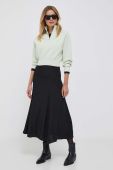 Спідниця United Colors of Benetton колір чорний midi розкльошена (3438361)