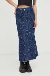 Бавовняна спідниця R?sum? колір синій maxi пряма Бавовняна спідниця R?sum? колір синій maxi пряма
