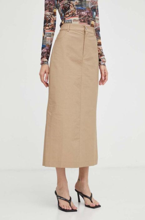 Спідниця R?sum? колір бежевий maxi пряма