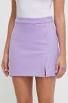 Спідниця United Colors of Benetton колір фіолетовий mini розкльошена Спідниця United Colors of Benetton колір фіолетовий mini розкльошена