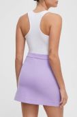 Спідниця United Colors of Benetton колір фіолетовий mini розкльошена