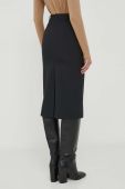 Спідниця United Colors of Benetton колір чорний midi олівець