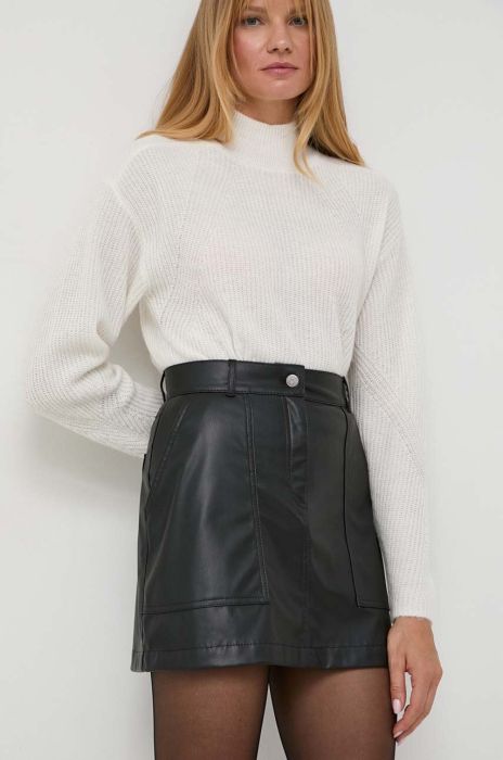 Спідниця Boss Orange BOSS ORANGE колір чорний mini пряма (3589690) Спідниця Boss Orange BOSS ORANGE колір чорний mini пряма (3589690)