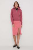 Спідниця United Colors of Benetton колір рожевий midi олівець Спідниця United Colors of Benetton колір рожевий midi олівець